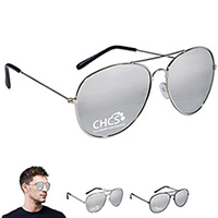 Mirrored Aviator Sunglasses